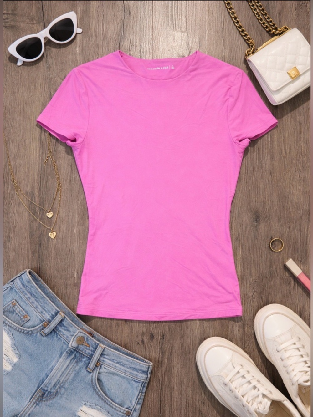 Abercrombie & Fitch Soft Seamless Tuckable Baby Tee